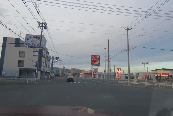 webnews今朝の北見／南大通り交差点から無加川橋方向