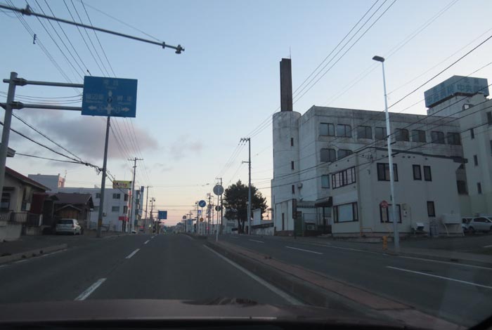webnews今朝の北見/とん田通り、南大通り交差点から国道39号方向