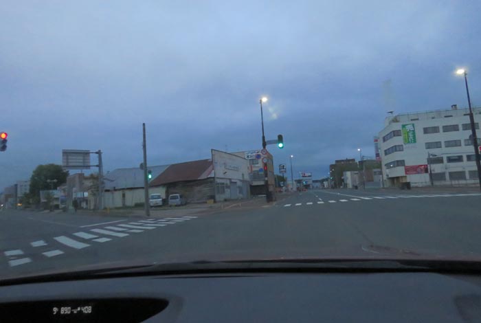 webnews今朝の北見/交差点から北4条通り側のパレスビル方向
