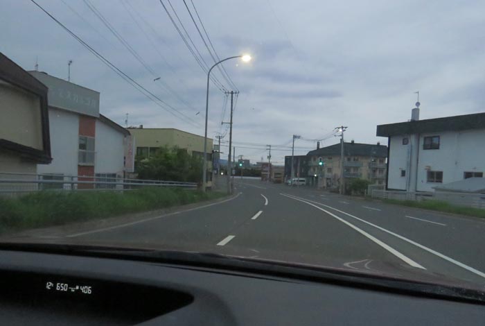 webnews今朝の北見/無加川橋を渡り南大通り交差点方向