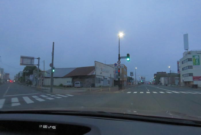 webnews今朝の北見/交差点から北4条通り側のパレスビル方向