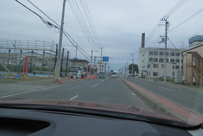 webnews今朝の北見/とん田通り、南大通り交差点から国道39号方向