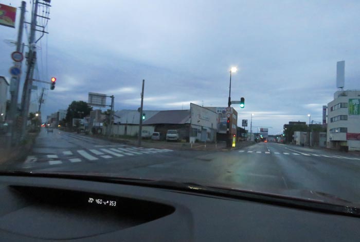 webnews今朝の北見/交差点から北4条通り側のパレスビル方向