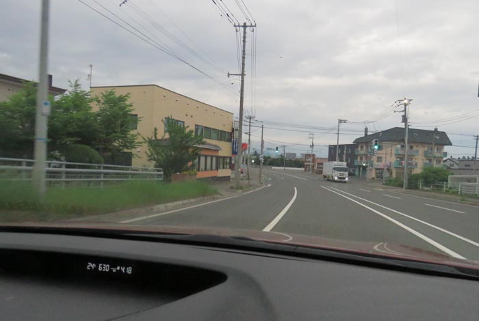 webnews今朝の北見/無加川橋を渡り南大通り交差点方向