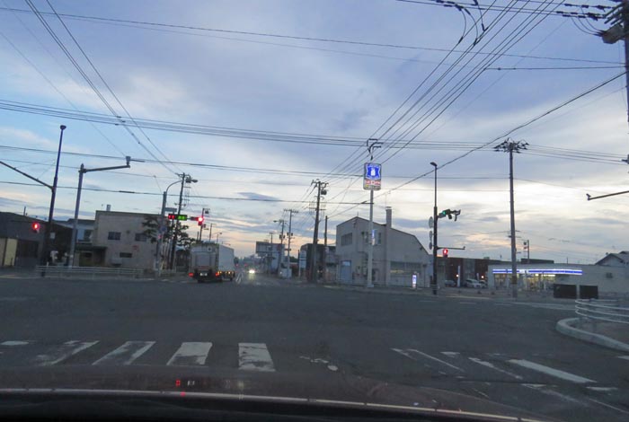 webnews今朝の北見/交差点から奥は常呂方面