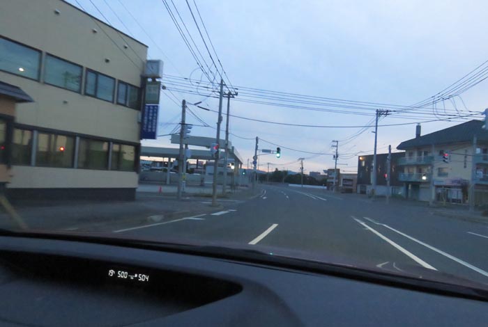 webnews今朝の北見/無加川橋を渡り南大通り交差点方向