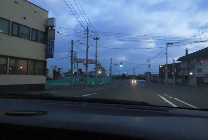 webnews今朝の北見/無加川橋を渡り南大通り交差点方向