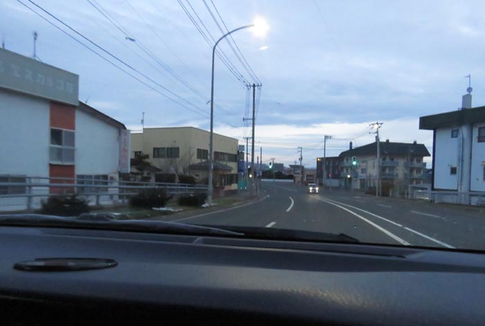 webnews今朝の北見/無加川橋を渡り南大通り交差点方向