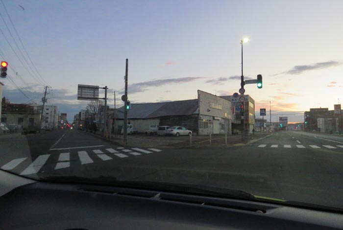 webnews今朝の北見/交差点から北4条通り側のパレスビル方向