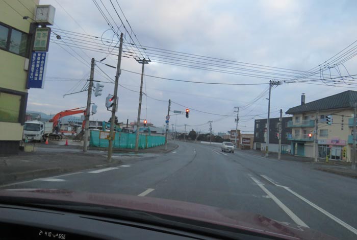 webnews今朝の北見/無加川橋を渡り南大通り交差点方向