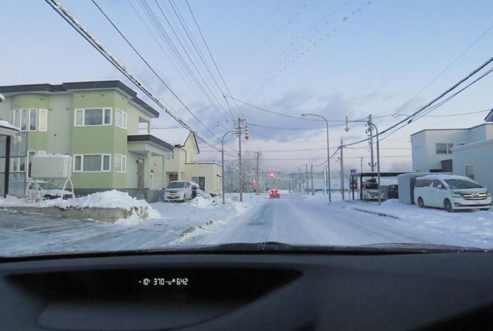 webnews今朝の北見/西5号線、南岸通りの交差点