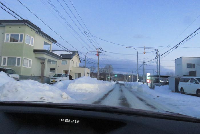 webnews今朝の北見/西5号線、南岸通りの交差点