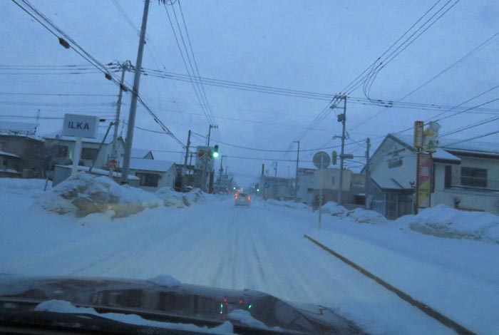 webnews今朝の北見/とん田通り、南大通り交差点から国道39号方向