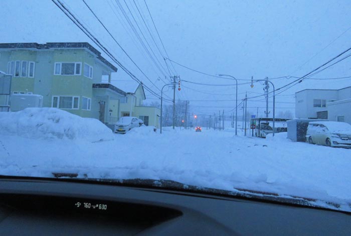 webnews今朝の北見/西5号線、南岸通りの交差点