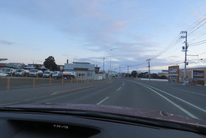 webnews今朝の北見/無加川橋を渡り南大通り交差点方向