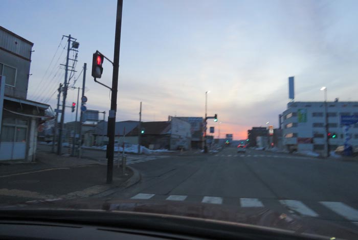 webnews今朝の北見/交差点から北4条通り側のパレスビル方向