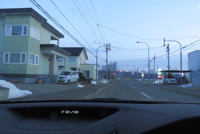 webnews今朝の北見/西5号線、南岸通りの交差点