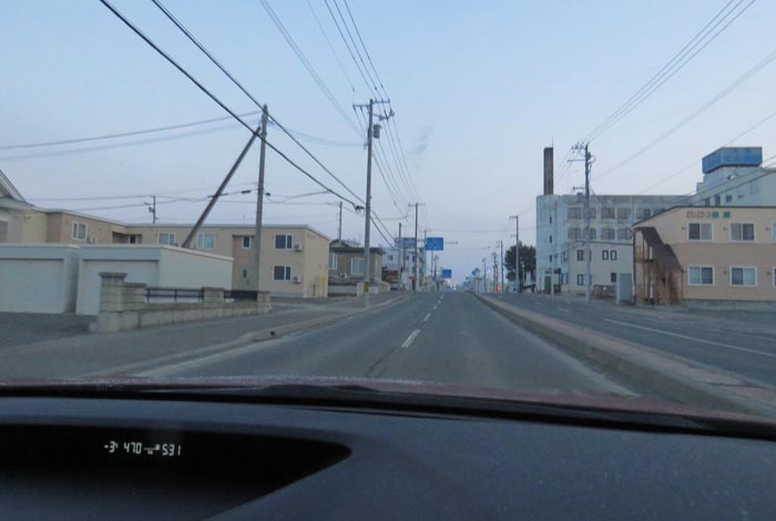 webnews今朝の北見/とん田通り、南大通り交差点から国道39号方向