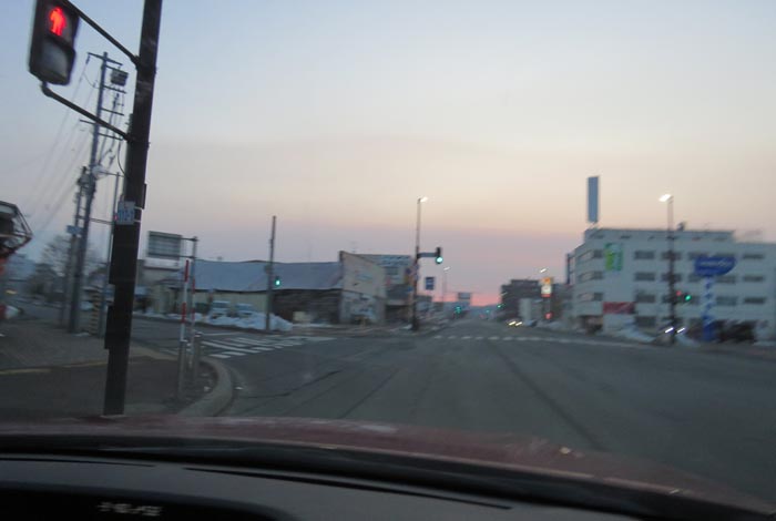 webnews今朝の北見/交差点から北4条通り側のパレスビル方向