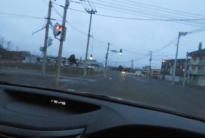 webnews今朝の北見/無加川橋を渡り南大通り交差点方向