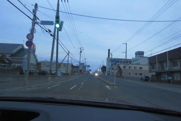 webnews今朝の北見/とん田通り、南大通り交差点から国道39号方向