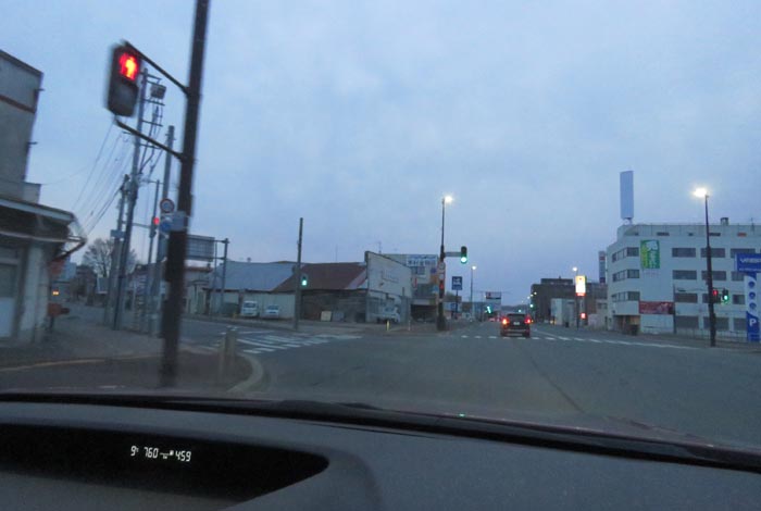 webnews今朝の北見/交差点から北4条通り側のパレスビル方向