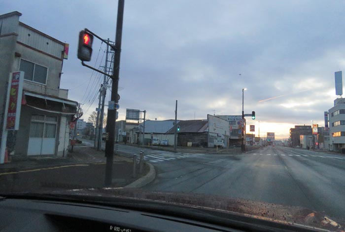 webnews今朝の北見/交差点から北4条通り側のパレスビル方向