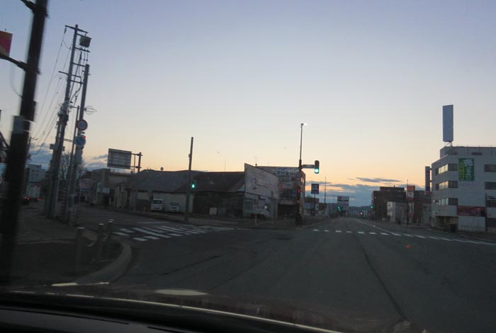 webnews今朝の北見/交差点から北4条通り側のパレスビル方向