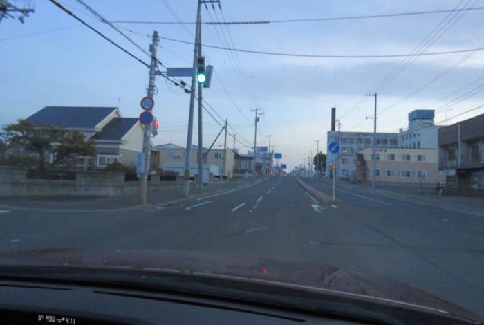 webnews今朝の北見/とん田通り、南大通り交差点から国道39号方向