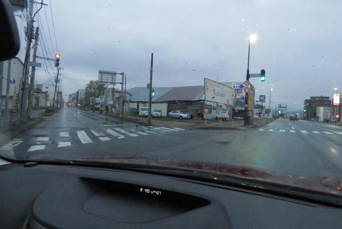webnews今朝の北見/交差点から北4条通り側のパレスビル方向