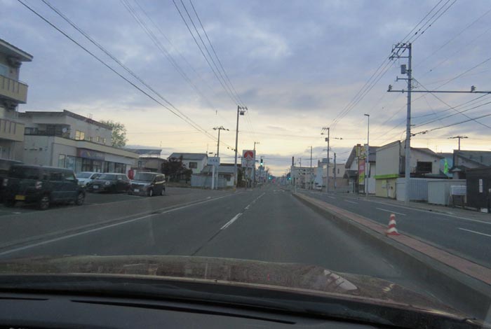 webnews今朝の北見/とん田通り、南大通り交差点から国道39号方向