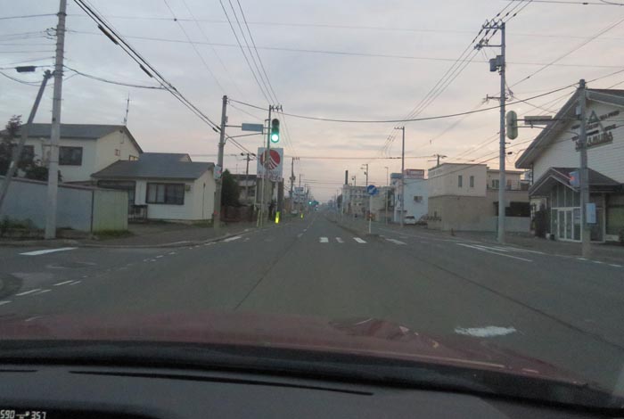 webnews今朝の北見/とん田通り、南大通り交差点から国道39号方向